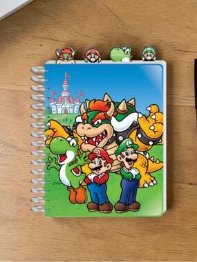 Nintendo Characters Spiral Notebook - New